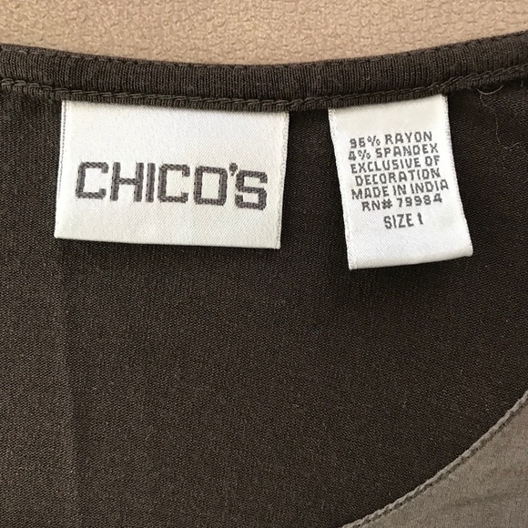 Chico’s brown top in size M - Picture 3 of 5